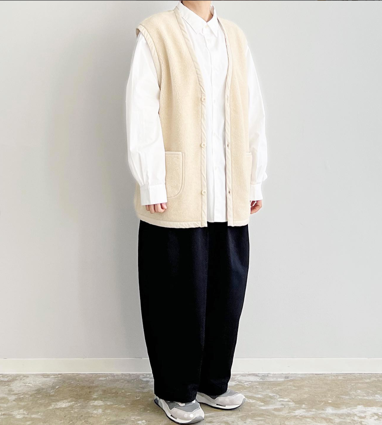 HARVESTY|BOA FLEECE VEST / ボアフリース ベスト