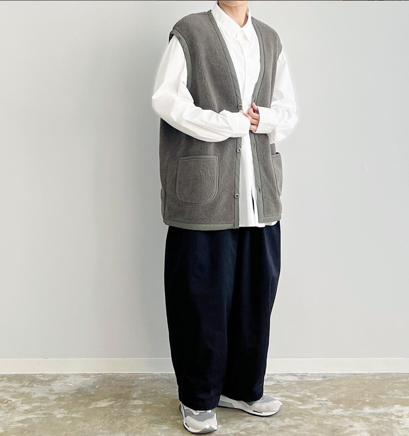 HARVESTY|BOA FLEECE VEST / ボアフリース ベスト