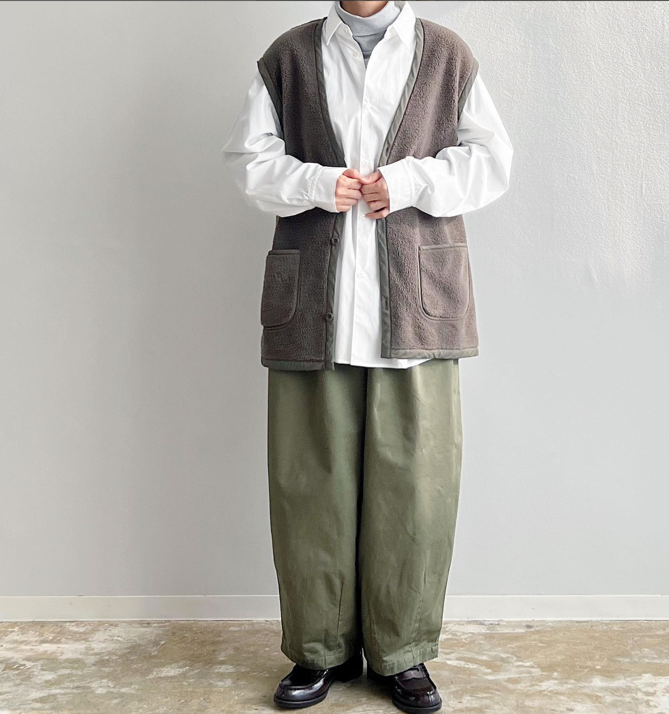 HARVESTY|BOA FLEECE VEST / ボアフリース ベスト