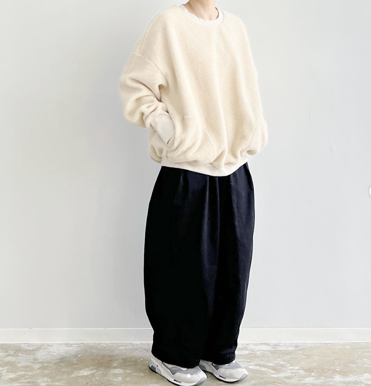 HARVESTY｜BOA FLEECE EGG PULLOVER / ボアフリース エッグプルオーバー