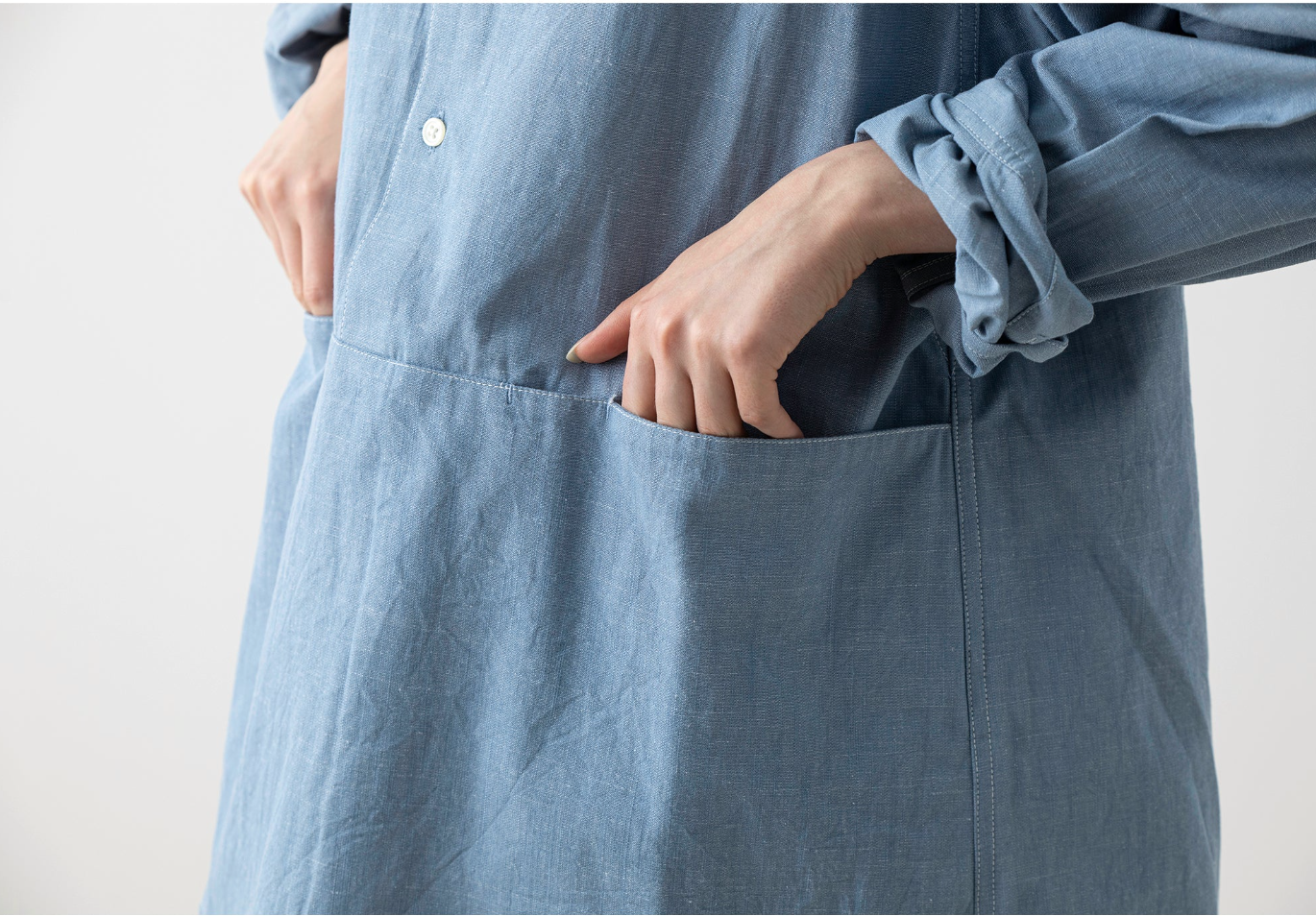 garage green works|FLOWER POCKET DUNGAREE SHIRT