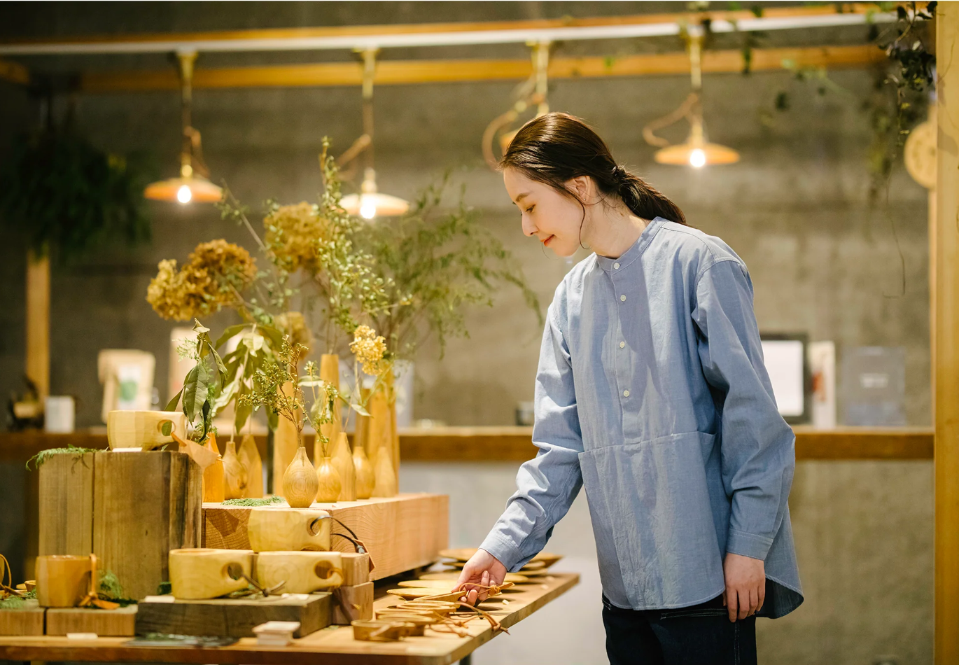 garage green works|FLOWER POCKET DUNGAREE SHIRT
