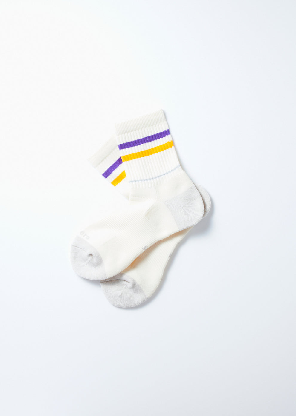 ROTOTO | ALLROUNDER ”2 STRIPE MERINO CREW SOCKS ”