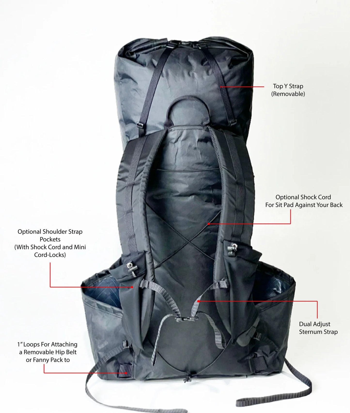 LITE AF|Printed Dyneema 30L CURVE FRAMLESS
