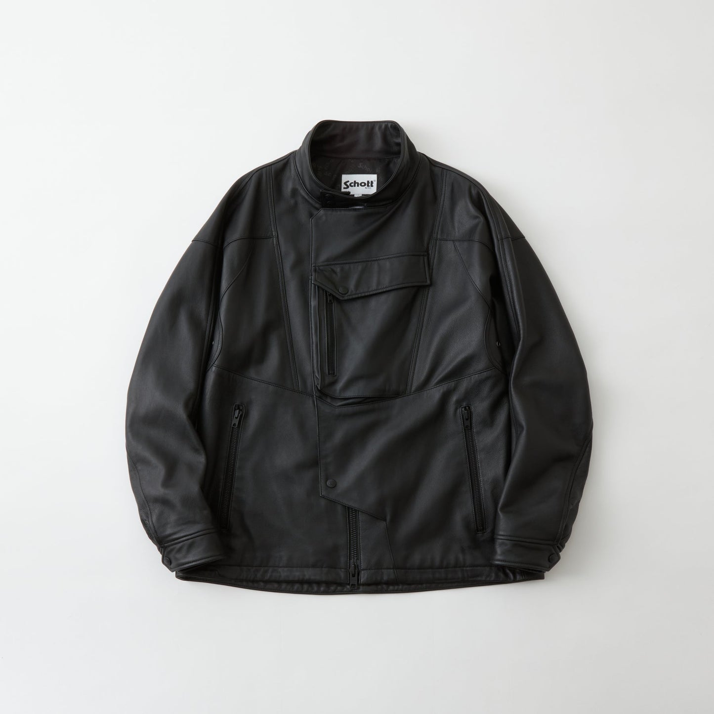 WHITE MOUNTANEERING|WM × Schott SHEEP LEATHER RIDER'S JACKET