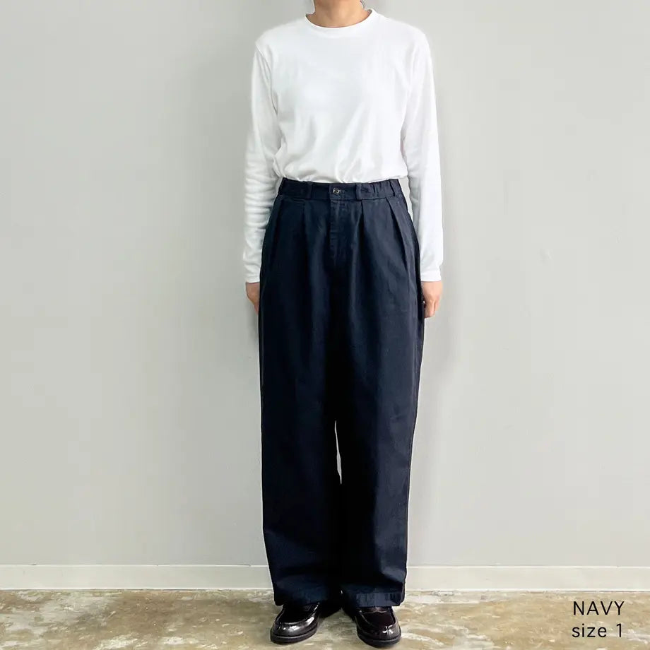 HARVESTY|BIG CHINO PANTS / ビッグシルエットチノクロスパンツ