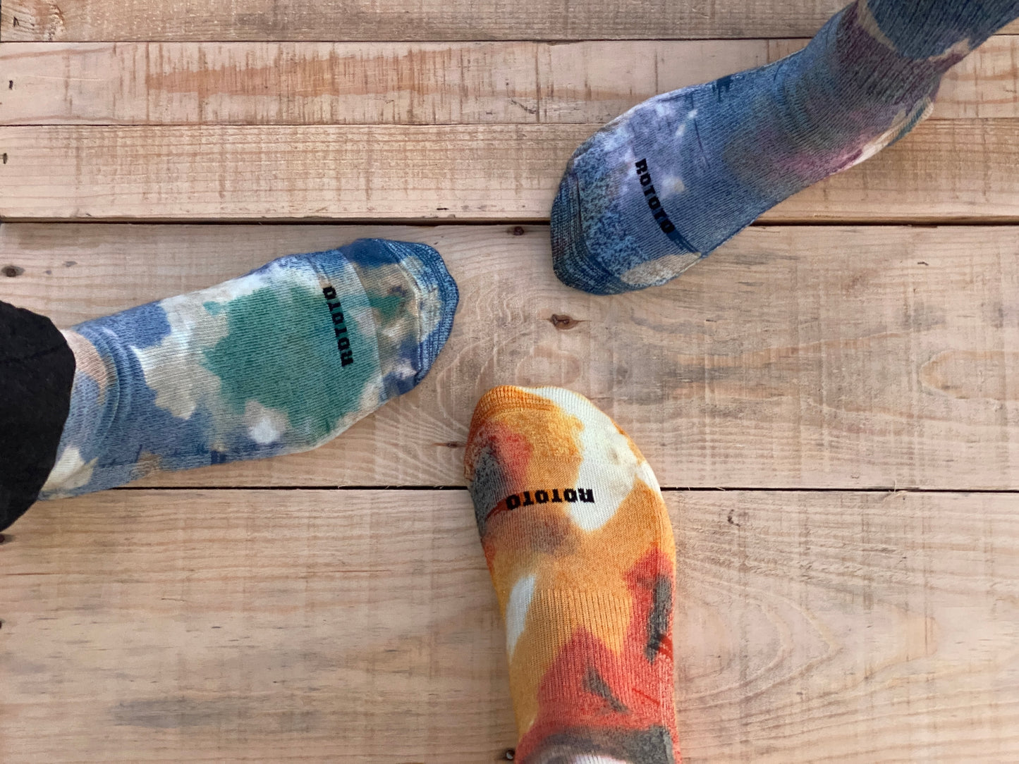 ROTOTO | ALLROUNDER ”MERINO CREW TIE DYE”