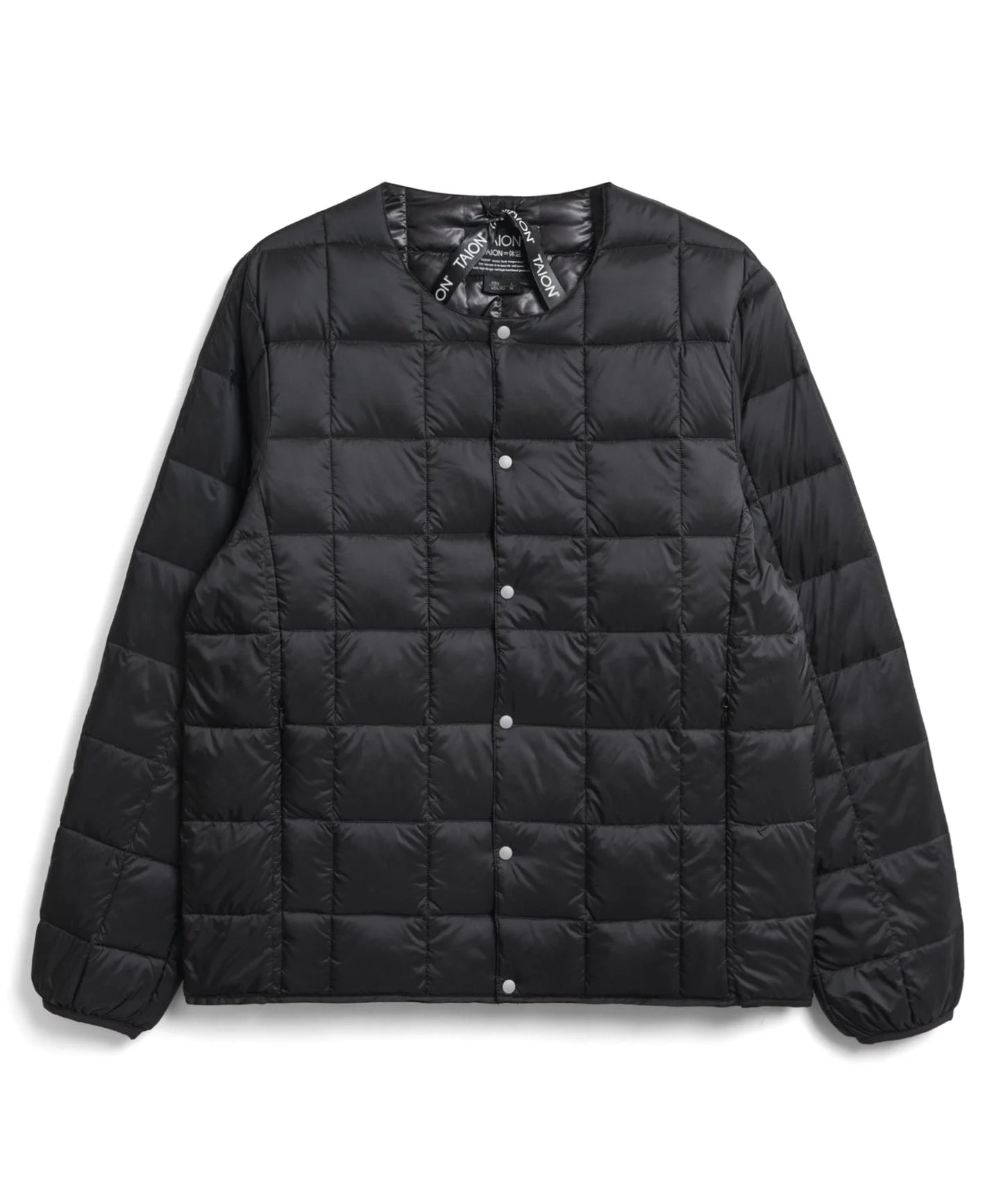 TAION|【MEN】ベーシック クルーネックボタン インナーダウンジャケット