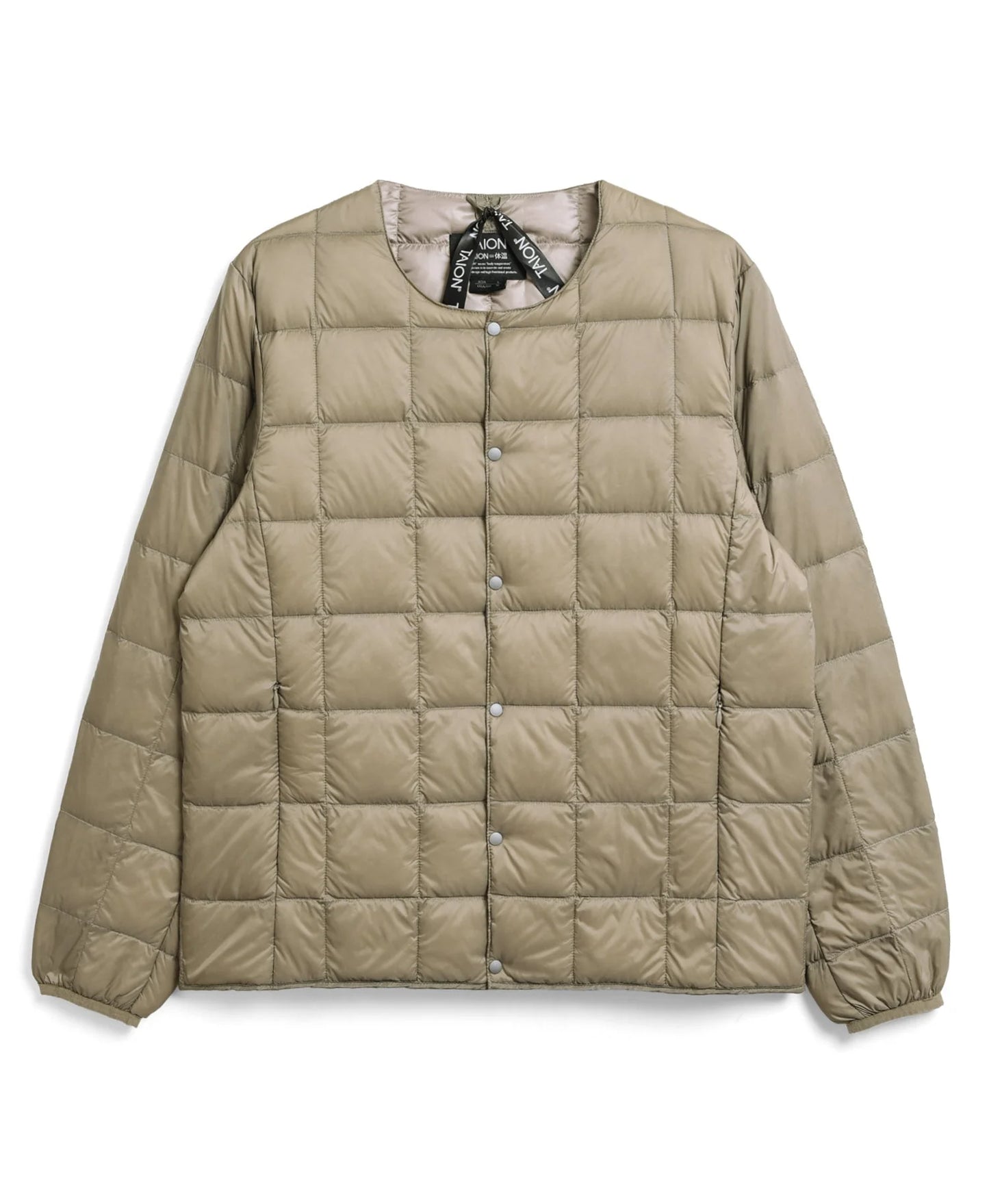 TAION|【MEN】ベーシック クルーネックボタン インナーダウンジャケット
