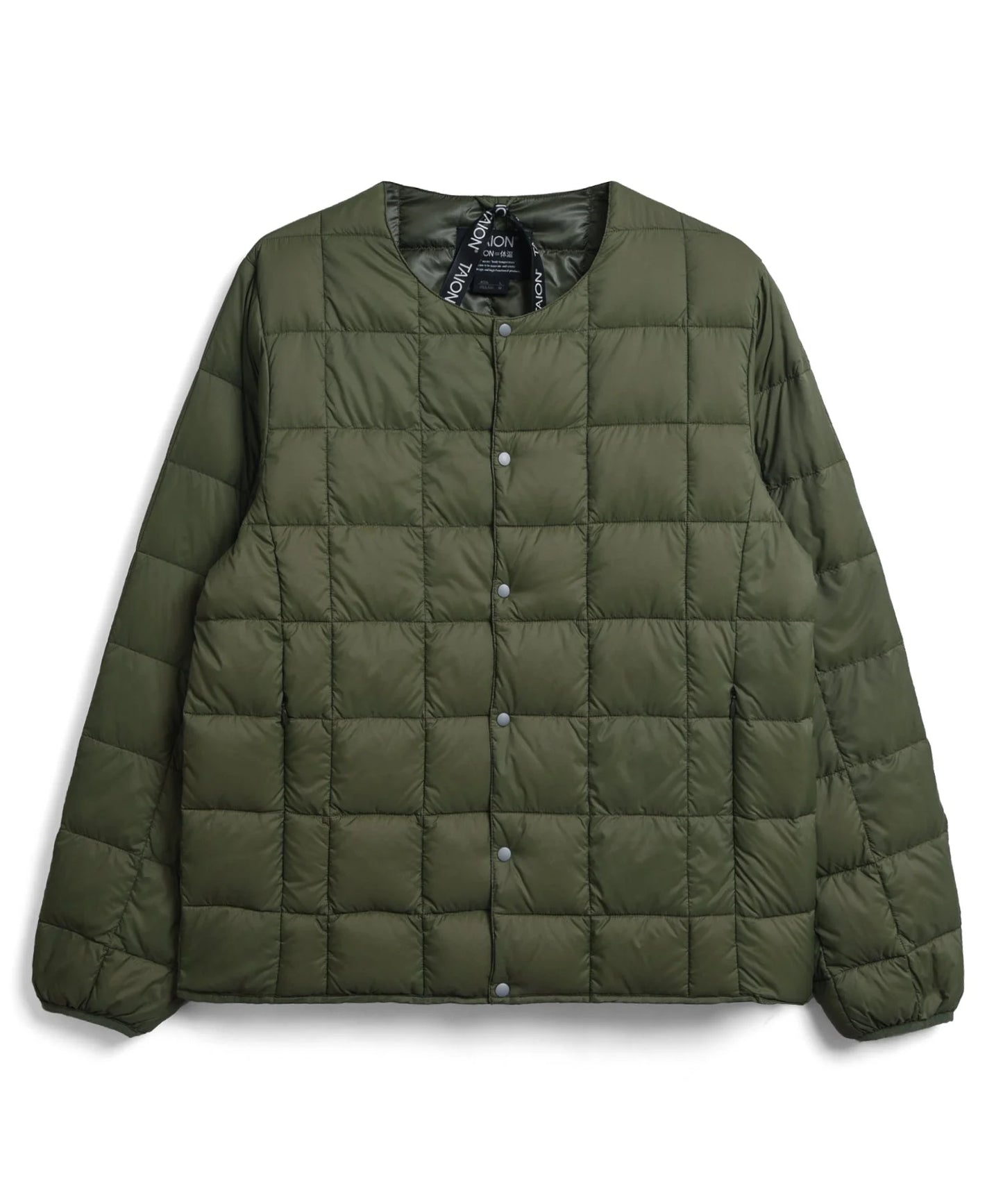 TAION|【MEN】ベーシック クルーネックボタン インナーダウンジャケット