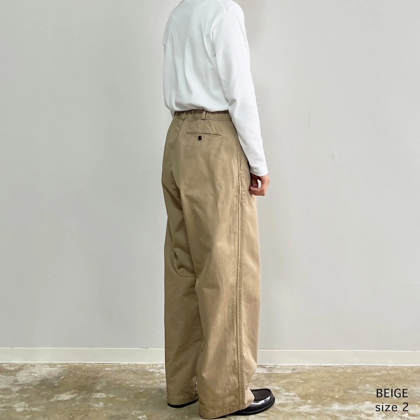 HARVESTY|BIG CHINO PANTS / ビッグシルエットチノクロスパンツ