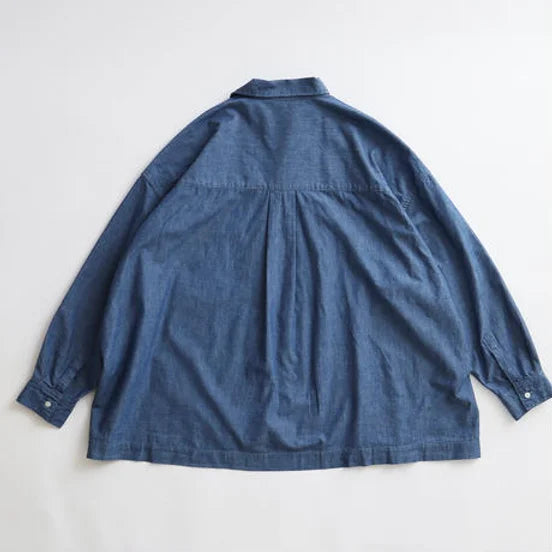 HARVESTY|CHAMBRAY JUMBO SHIRT / シャンブレー ジャンボシャツ