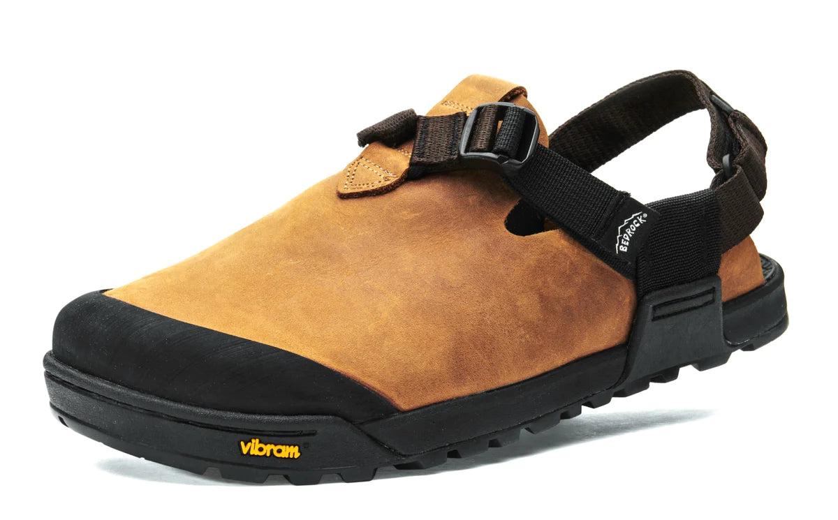 Bedrock Sandals|Mountain Clog Leather:Brown Upper / Brown Webbing
