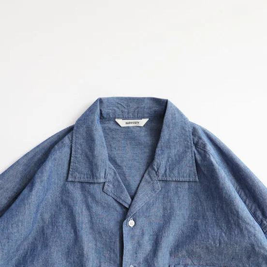 HARVESTY|CHAMBRAY JUMBO SHIRT / シャンブレー ジャンボシャツ