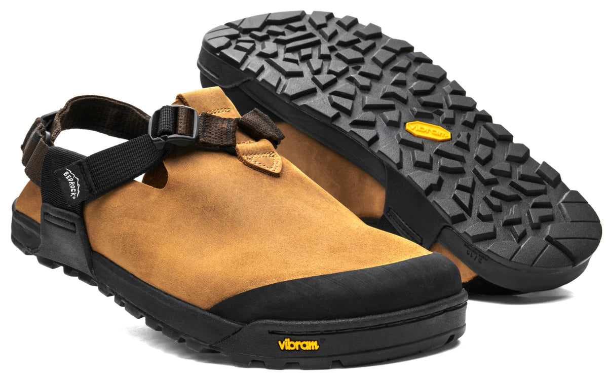 Bedrock Sandals|Mountain Clog Leather:Brown Upper / Brown Webbing