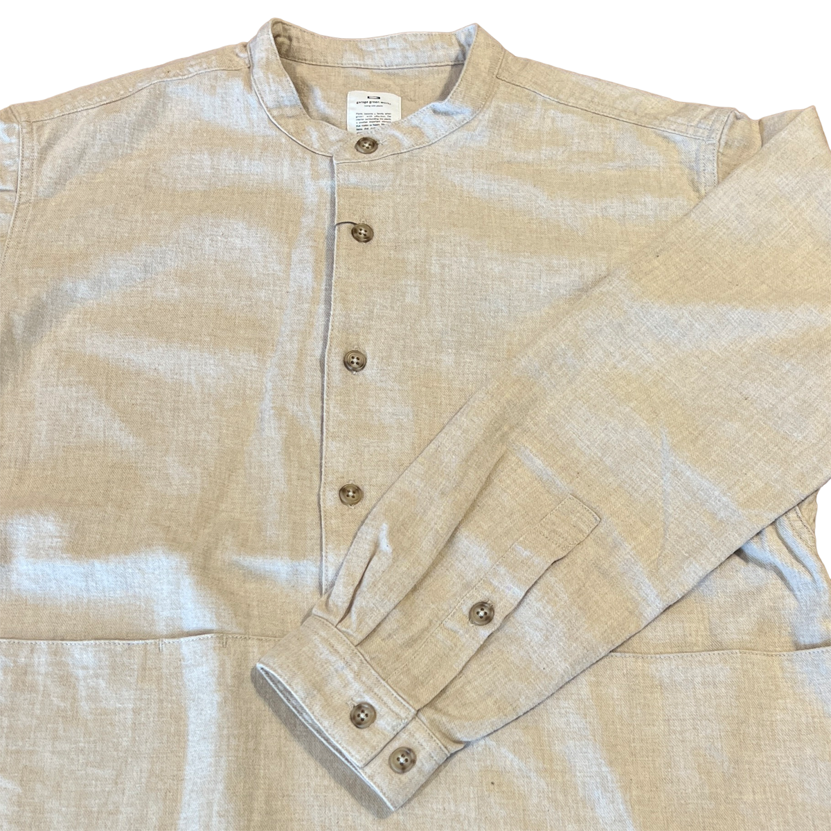 garage green works sサイズ garage green works｜FLOWER POCKET WOOL SHIRTS – LUNETTES + 山の道具屋