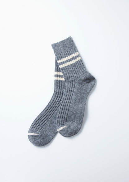 ROTOTO｜MERINO LAMBS WOOL STRIPE SOCKS