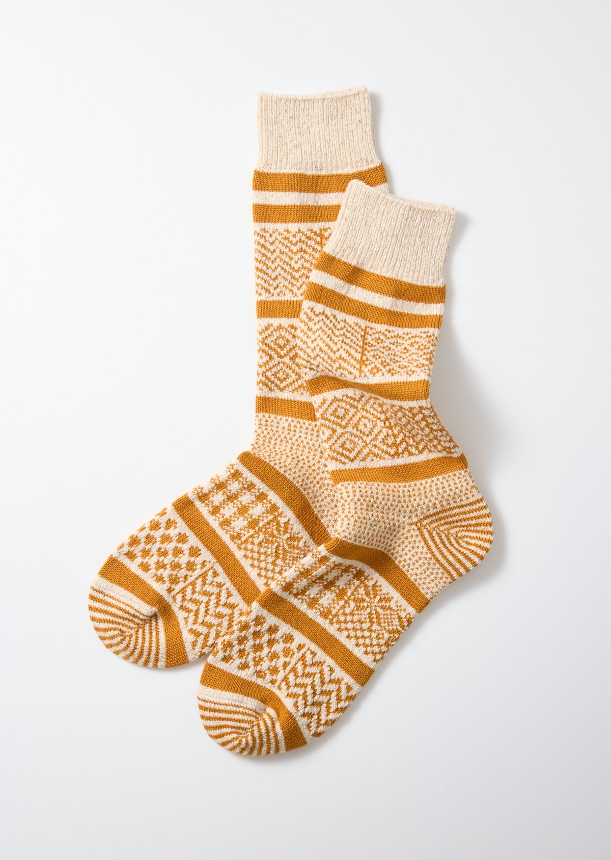 ROTOTO｜MULTI JACQUARD CREW SOCKS