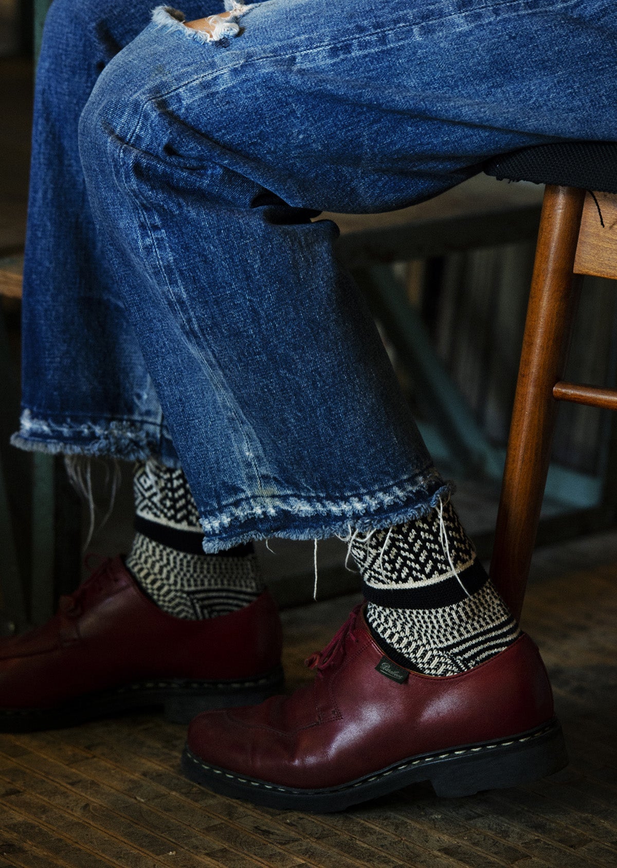 ROTOTO｜MULTI JACQUARD CREW SOCKS