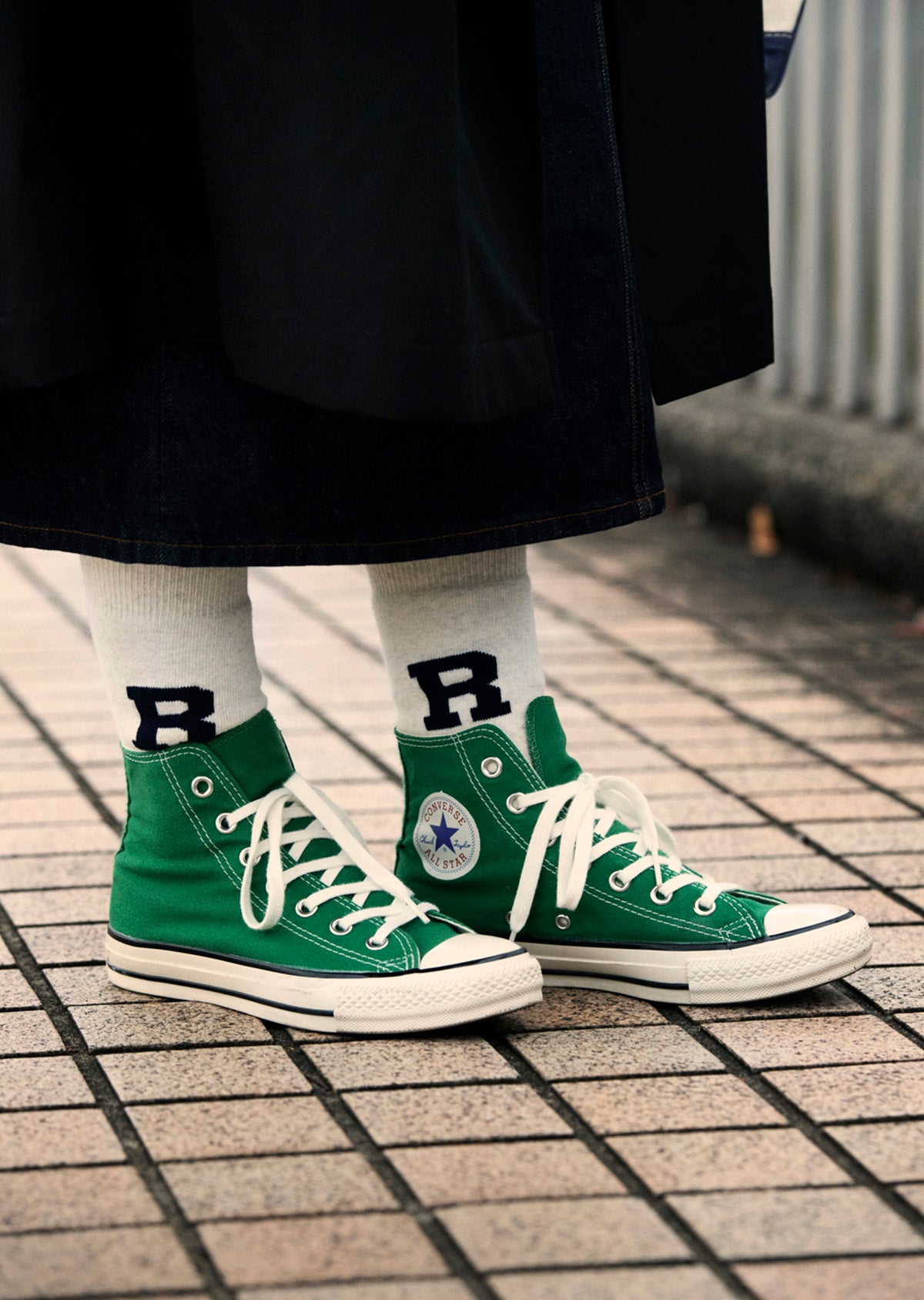 ROTOTO｜RAFFY SWEAT SOCKS ”R LOGO”