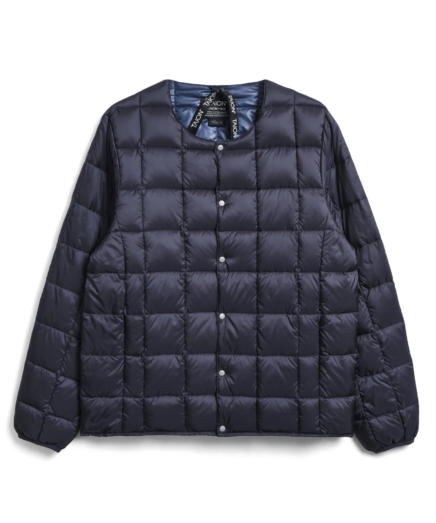 TAION｜【MEN】ベーシック クルーネックボタン インナーダウンジャケット