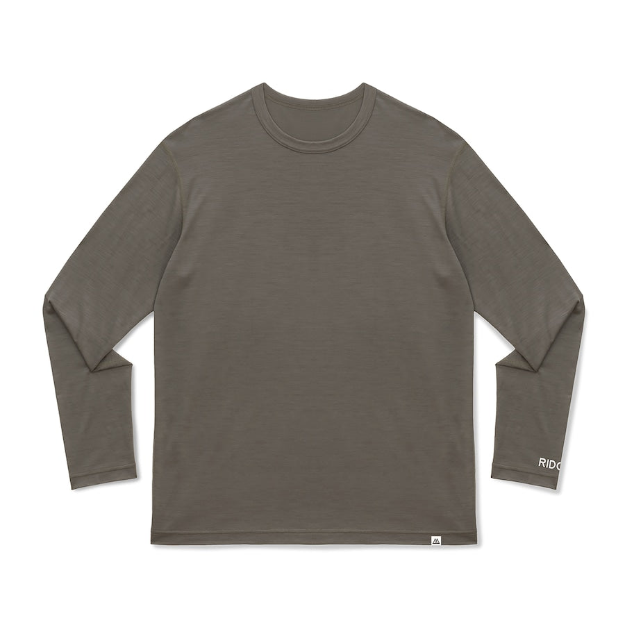 RIDGE MOUNTAIN GEAR｜Merino Basic Tee Long Sleeve