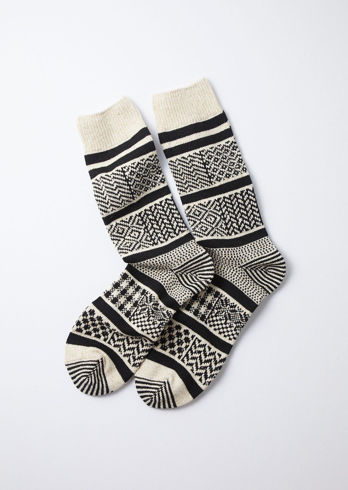 ROTOTO｜MULTI JACQUARD CREW SOCKS