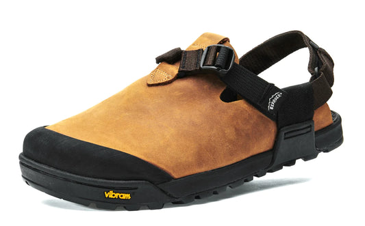 Bedrock Sandals｜Mountain Clog Leather：Brown Upper / Brown Webbing
